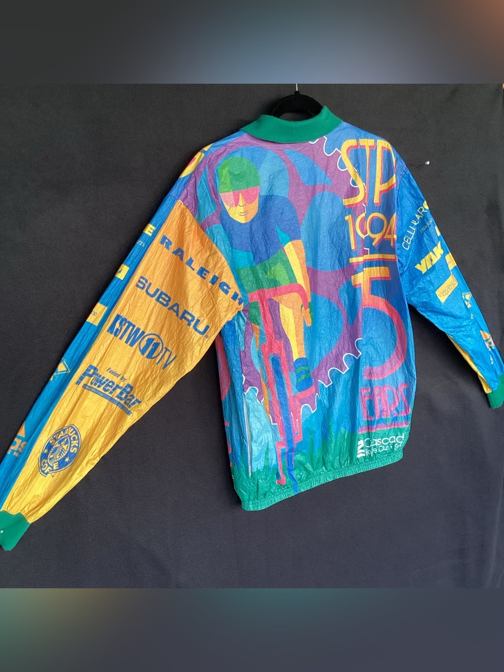Vintage 1994 STP Seattle to Portland bicycling race by tyvek promo paper zip - Picture 9 of 10